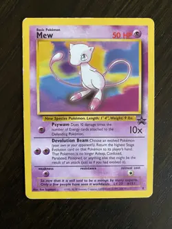 Pokemon Mew #8 Card WOTC Black Star Promo - Image 1