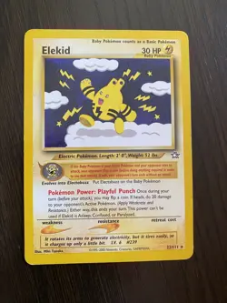 Elekid 22/111 Rare Card Pokemon Neo Genesis Set- LP - Image 1