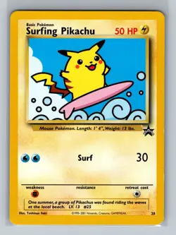 Pokemon Card - Surfing Pikachu 28 - Black Star Promo - Image 1