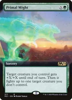 Primal Might - Foil Extended Art M21 NM MTG - Image 1