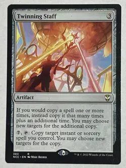 MTG Twinning Staff Streets Of New Capenna Commander, Magic The Gathering - Image 1