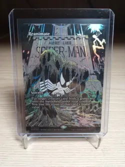 Reanimate 0020 (Borderless) Marvel Eternal Foil, Spider Man Magic The Gathering - Image 1