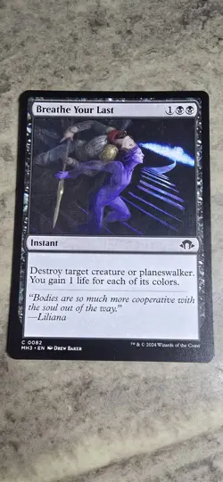 Breathe Your Last Modern Horizons 3 Regular Instant MTG NM - Image 1