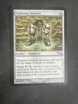 Mtg Lightning Greaves Mirrodin Damaged - Image 1