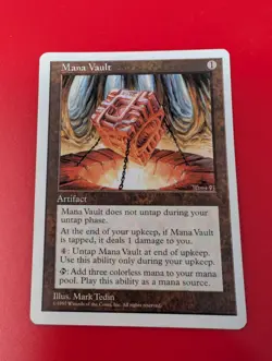 Mana Vault 5th Edition 1997 MTG Magic Lightly Played Mark Tedin Art - Image 1