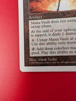 Mana Vault 5th Edition 1997 MTG Magic Lightly Played Mark Tedin Art - Image 3