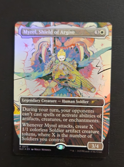 MTG Magic Myrel, Shield of Argive FOIL Secret Lair Encylopedia Countdown - Image 1