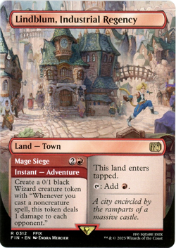Lindblum, Industrial Regency (Borderless) - 0312 - Final Fantasy MTG - SHIPS NOW - Image 1