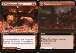 Valakut Awakening // Valakut Stoneforge - Foil Extended Art ZNR NM MTG - Image 1