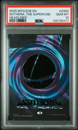 2025 MTG EDGE OF ETERNITIES #0382 SOTHERA, THE SUPERVOID PSA 10 - Image 1