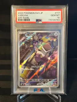 Pokemon TCG Varoom AR #117 PSA 10 SV: Ruler of the Black Flame Japanese - Image 1