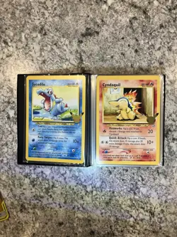 Pokemon Jumbo Lot With Binder Reshiram & Charizard GX Vaporeon Vmax 30+ Cards - Image 3