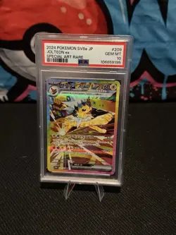 Prismatic Evolutions Jolteon EX SAR 209/187 PSA10 Japanese Pokemon Card SV8a - Image 1