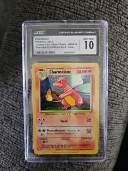 Pokemon TCG Charmeleon Classic Collection 2023 Holo 002/034 CGC 10 - Image 1
