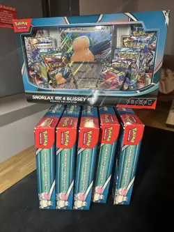 Pokemon Snorlax Ex & Blissey Ex Special Collection Box (NEW & SEALED) Lot Of 6 - Image 1