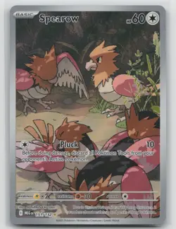 Pokemon Card Spearow - Illustration Rare ME01: Mega Evolution 151/132 NM - Image 1