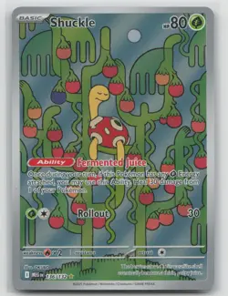 Pokemon Card Shuckle Illustration Rare ME01: Mega Evolution 136/132 NM - Image 1