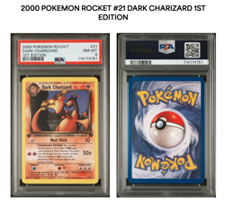 Pokemon Dark Charizard Team Rocket 1st Edition Rare #21 PSA 8 - Image 1