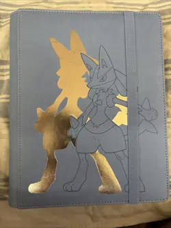 Pokemon PREMIUM Elite Binder - Ultra PRO Side Loading 9 Pocket - Lucario Used - Image 1