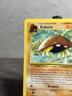 Kabuto 50/62 Fossil-Unlimited Edition Regular-Pokemon TCG-Fast Shipping-LP!! - Image 2