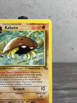 Kabuto 50/62 Fossil-Unlimited Edition Regular-Pokemon TCG-Fast Shipping-LP!! - Image 3