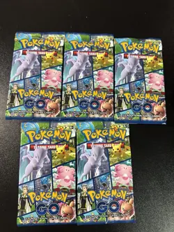 Pokemon TCG Pokemon GO Booster Packs Lot of 5 - Factory Sealed UNWEIGHED - Image 1