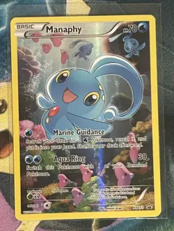 Pokemon 2016 Manaphy XY113 XY Mythical Collection Full Art Promo Holo NM - Image 1