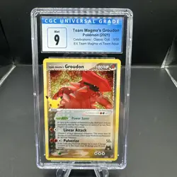 Pokemon Celebrations 25th Team Magma's Groudon CGC Mint+ 9 Holo Rare 2021 - Image 1