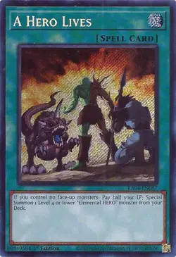 Yu-Gi-Oh! A Hero Lives RA04-EN087 Secret Rare - Image 1