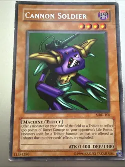 Yu-Gi-Oh! TCG Cannon Soldier Metal Raiders MRD-EN106 Unlimited Rare - Image 1
