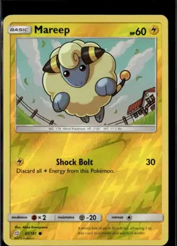 Pokemon Mareep 41/181 Team up Reverse Holo Common 2 Card Lot - Image 1