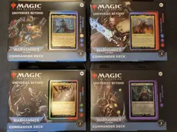 Magic The Gathering Warhammer 40K All Four Commander Decks Unopened 195166173474 - Image 1