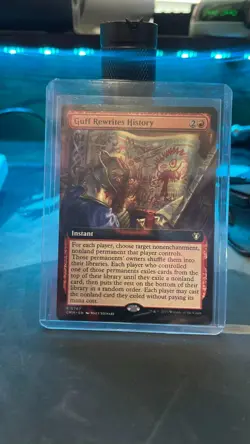 Guff Rewrites History (Extended Art) Commander Masters Regular - Image 1