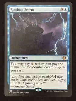 1x MTG Rooftop Storm - Commander: Innistrad: Midnight Hunt (MIC) #103 - Magic - Image 1