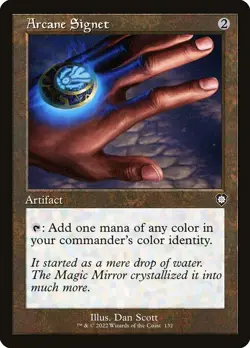 1x Arcane Signet - Retro Frame NM Eng MTG - Brothers War Commander - Image 1