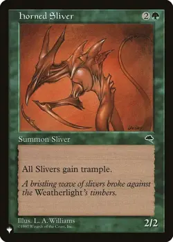 LP MTG HORNED SLIVER TEMPEST MYSTERY BOOSTER THE LIST REPRINTS - Image 1