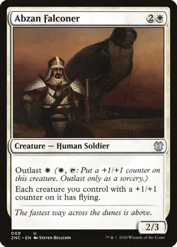 Abzan Falconer 9 ZNC Human Soldier Outlast White Steven Belledin 2020 MTG - Image 1