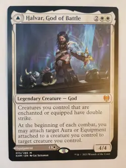 MTG Halvar, God of Battle - Kaldheim - 015/285 Regular NM - Image 1