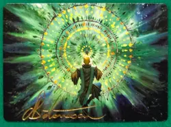 Verdant Mastery Art Card Gold Stamped Signature - Strixhaven #19 Magic MTG Card - Image 1