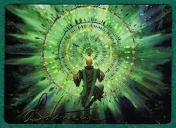 Verdant Mastery Art Card Gold Stamped Signature - Strixhaven #19 Magic MTG Card - Image 2