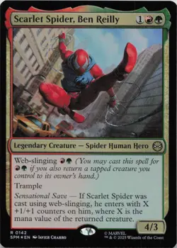Scarlet Spider, Ben Reilly - FOIL - R Marvel's Spider-Man 142 - MTG - Image 1