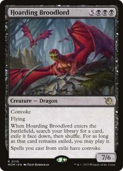 Hoarding Broodlord [March of the Machine] Lightly Played Foil - Image 1