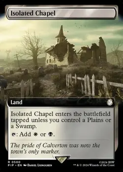 Isolated Chapel - Foil Extended Art PIP NM MTG - Image 1