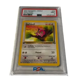 1999 PSA 9 Pokemon Jungle Jigglypuff 1st Edition #10 Graded - Image 1