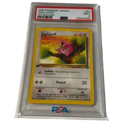 1999 PSA 9 Pokemon Jungle Jigglypuff 1st Edition #54 Graded - Image 1