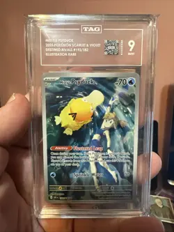 2025 Pokemon Destined Rivals Misty’s Psyduck 193/182 TAG Mint 9!! - Image 1