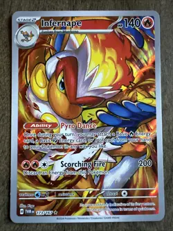Pokemon TCG Infernape SV06: Twilight Masquerade Illustration Rare 173/167 Holo - Image 1
