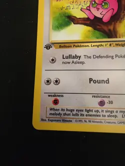 TCG Pokemon 1999 Jungle 1st Edition Jigglypuff 54/64 Common - Image 5