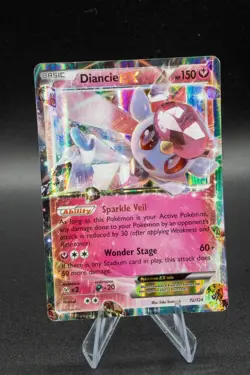 Pokemon TCG: Diancie EX #72/124 XY Fates Collide Ultra Rare Holo Light Play LP - Image 1
