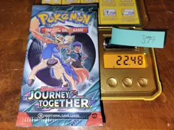 22.48g (Heavy for Lot) Journey Together Pokemon Booster Pack - Sealed #379 - Image 1